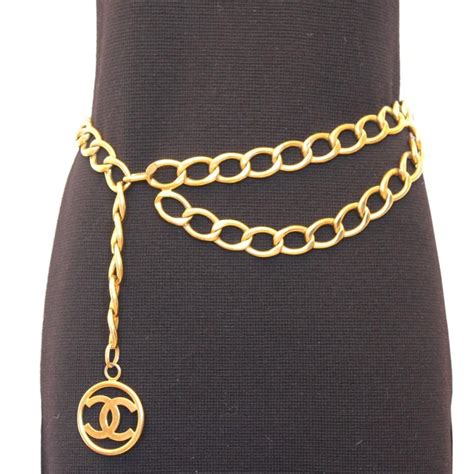 chanel chain belt gold|Chanel belt women price.